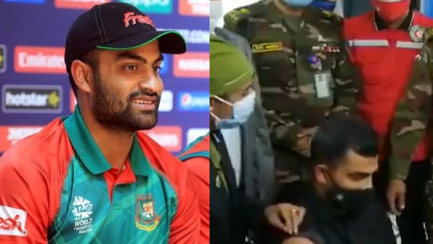 விளையாடி கொண்டிருந்த போது, நெஞ்சுவலி.. மருத்துவமனையில் அனுமதிக்கப்பட்ட வீரர்!